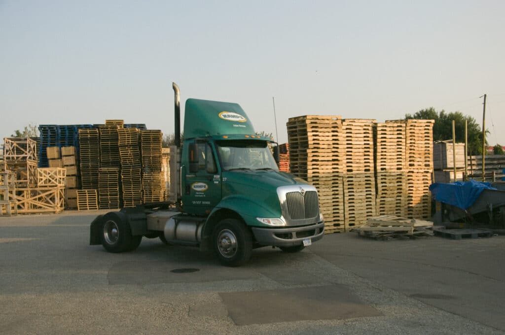 Harvesting pallets