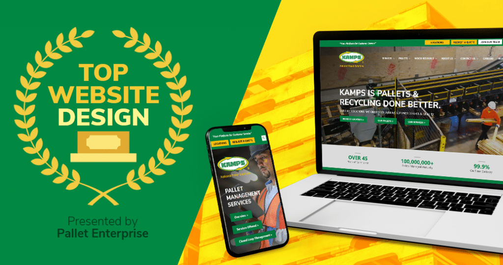 Kamps Pallets voted top pallet company website
