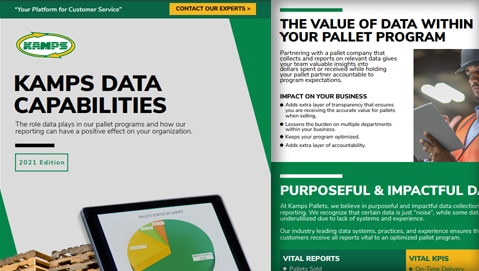 First two pages of the kamps data capabilities guide