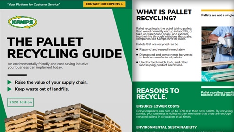 First two pages of the kamps guide to pallet recycling