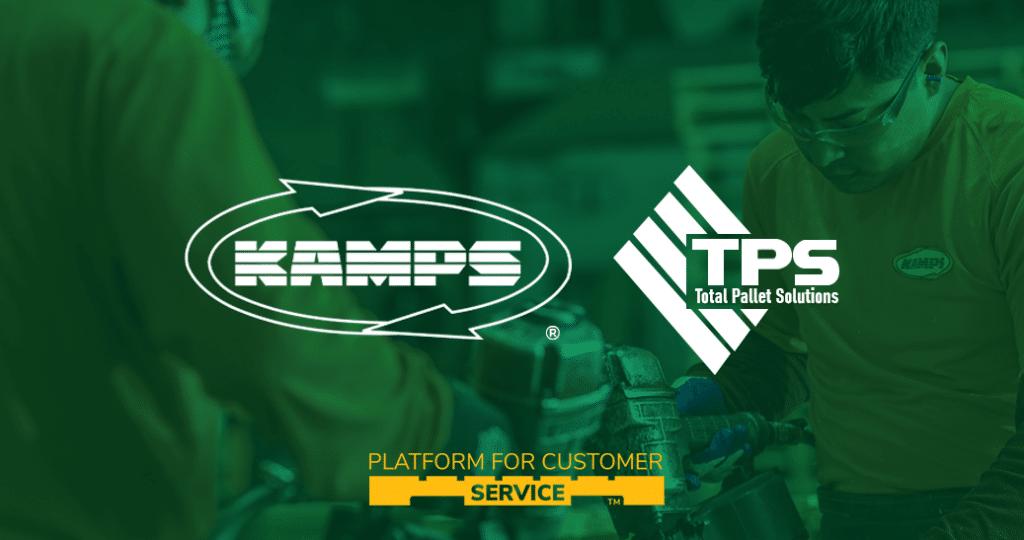 Kamps and Total Pallet Solutions Acquisition Announcement and Logos