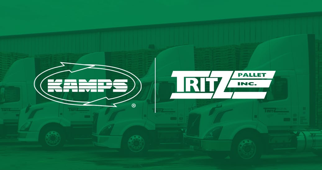Kamps and Tritz logo on green background