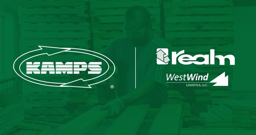 Kamps logo with Realm Companies and WestWind Logistics Logo