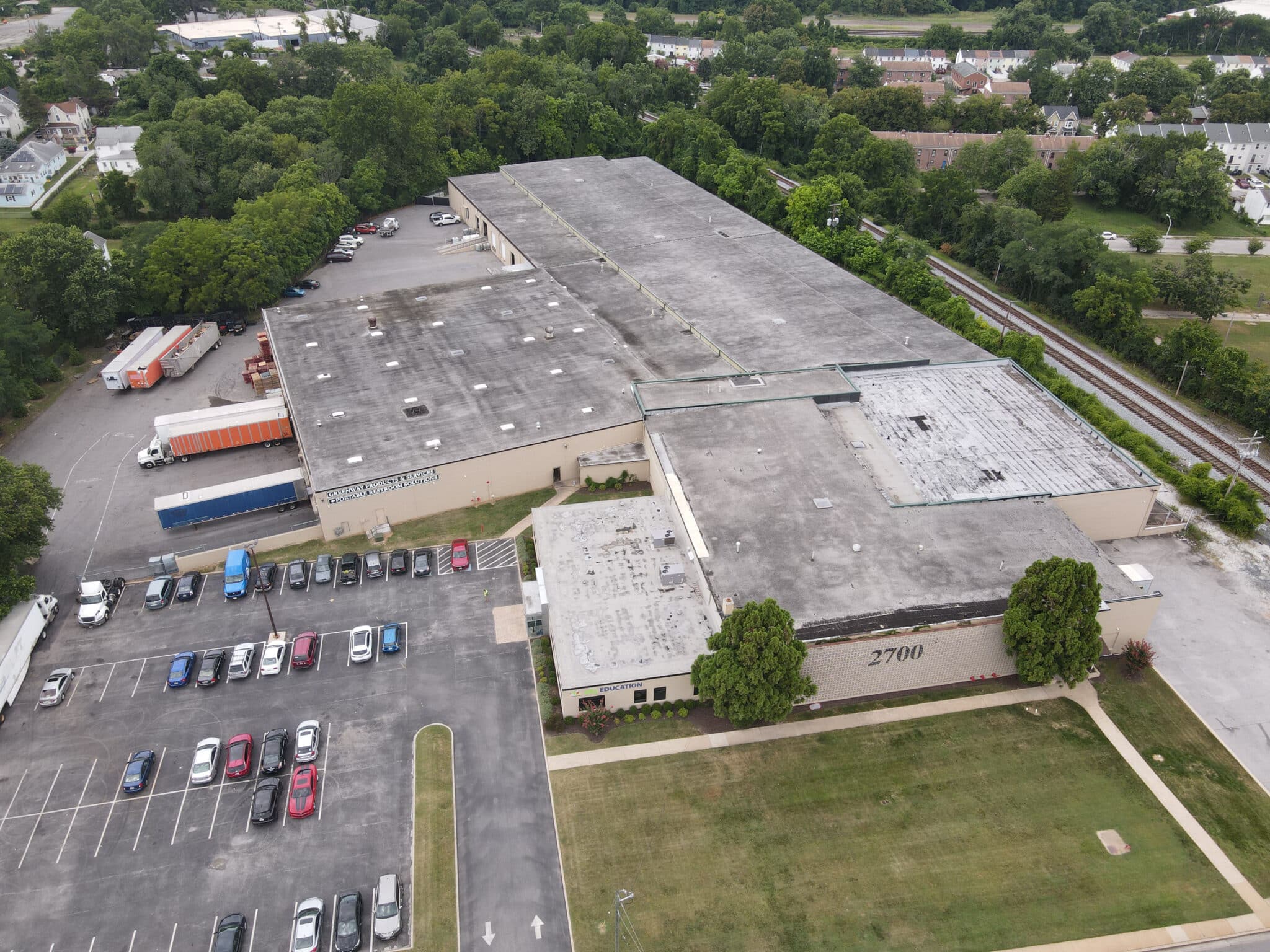 aerial photo of Kamps Pallets Baltimore location