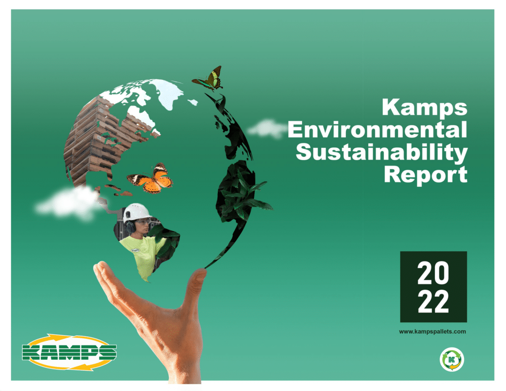Cover of Kamps' Environmental Sustainability Report for the year 2022.