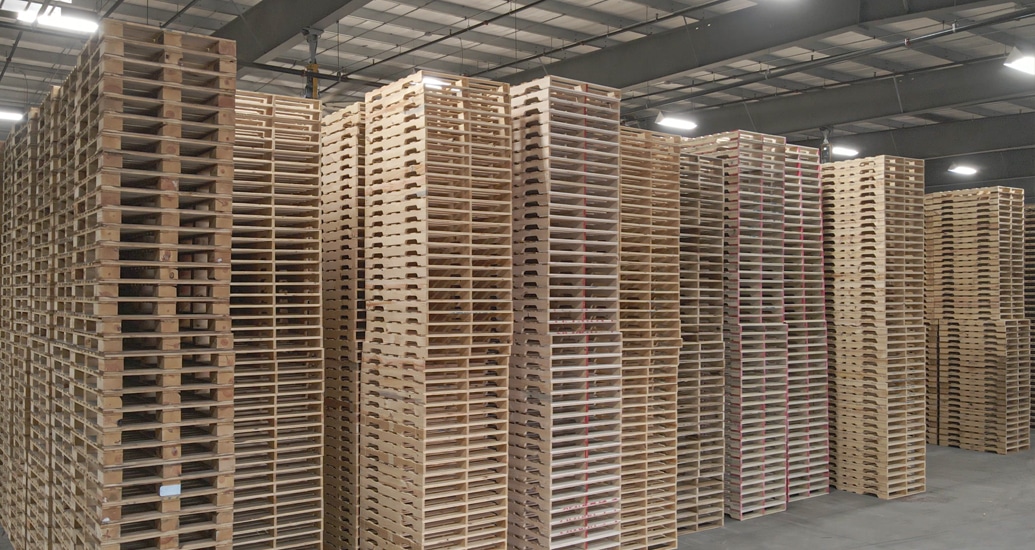 Stack of Pallets at The Rock - A Kamps Company